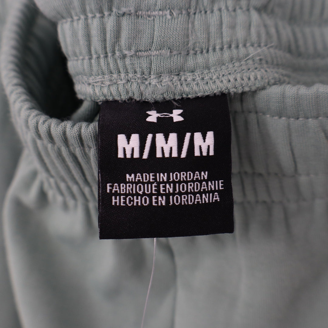 Under Armour Mens Unstoppable Fleece Shorts Sage Green Size Medium