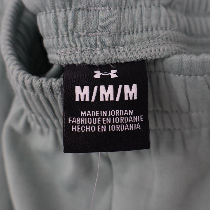 Under Armour Mens Unstoppable Fleece Shorts Sage Green Size Medium