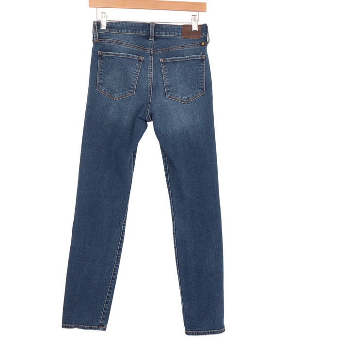Lucky Brand Jeans Womens 4/27 Blue Denim Cotton Stretch Mid Rise Skinny Leg