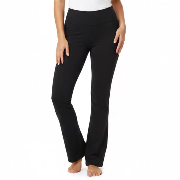 Adidas Climalite Pants Womens Large Black Stretch High Waistband Straight Leg