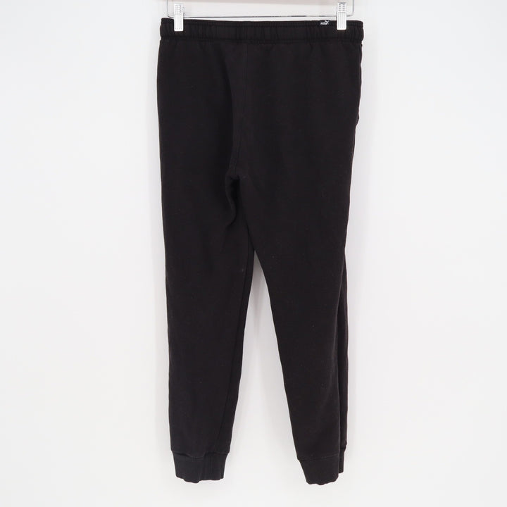 Puma Boys Black Fleece Jogger Sweatpants Size L 14/16 Logo Activewear