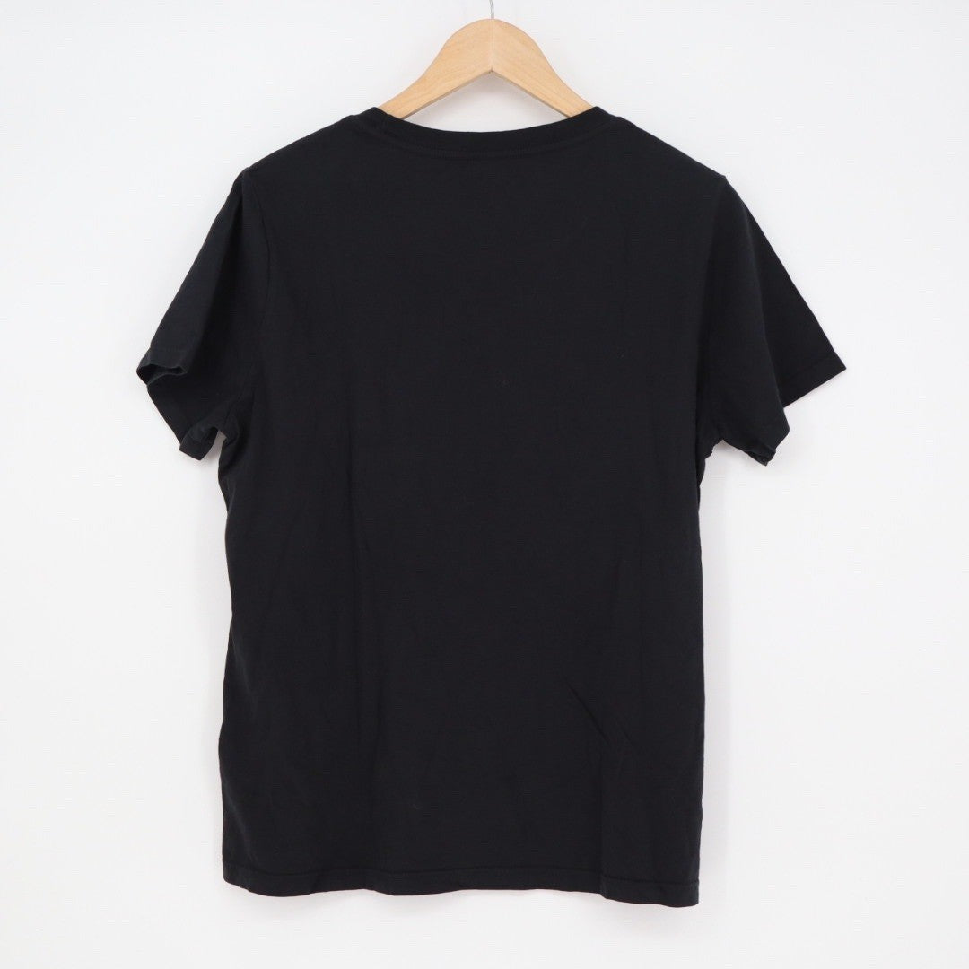 American Giant Womens Black Crew Neck Short Sleeve T Shirt Made in USA Size L