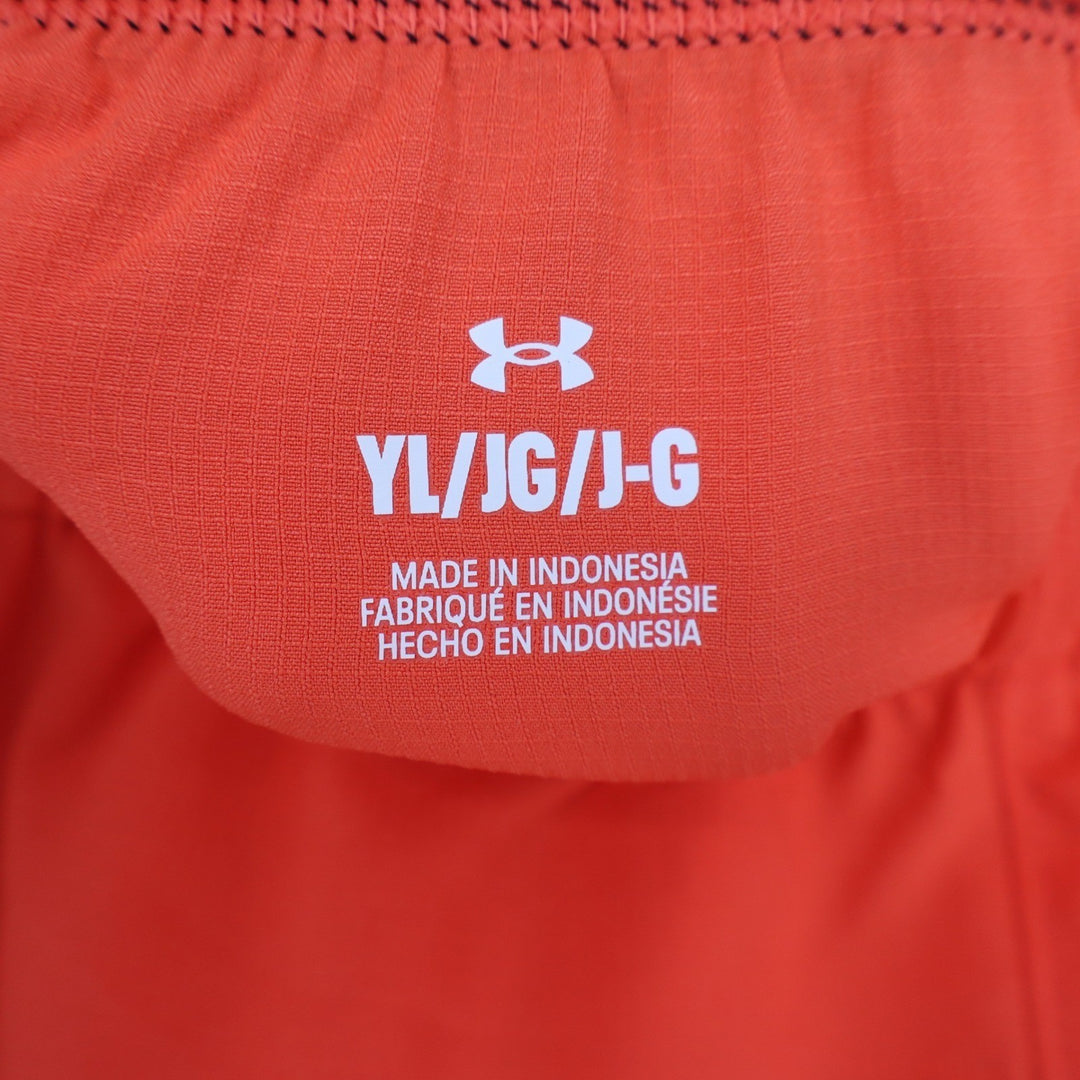 Under Armour Vanish Shorts Boys Youth Large Orange Athletic Basketball