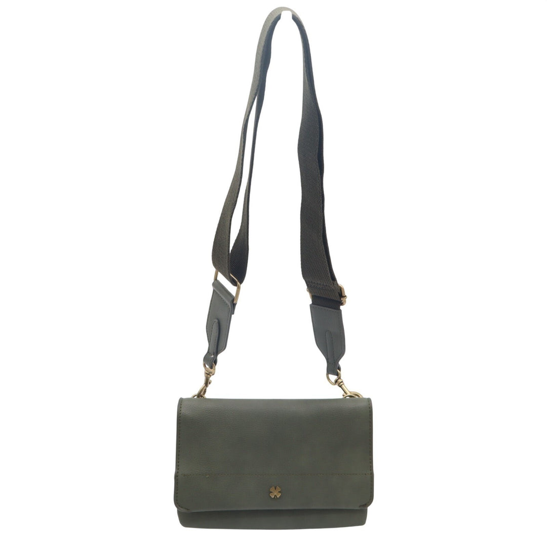 Lucky Brand Crossbody Gift Set Womens Handbag Olive Green Adjustable Strap Bag