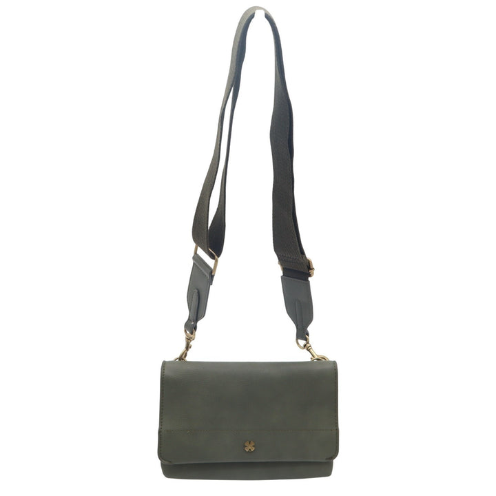 Lucky Brand Crossbody Gift Set Womens Handbag Olive Green Adjustable Strap Bag