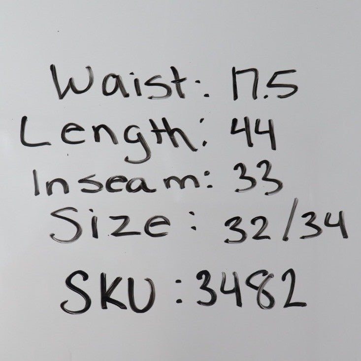 American Giant Roughneck Stretch Canvas Mens Black Jeans 32X 34
