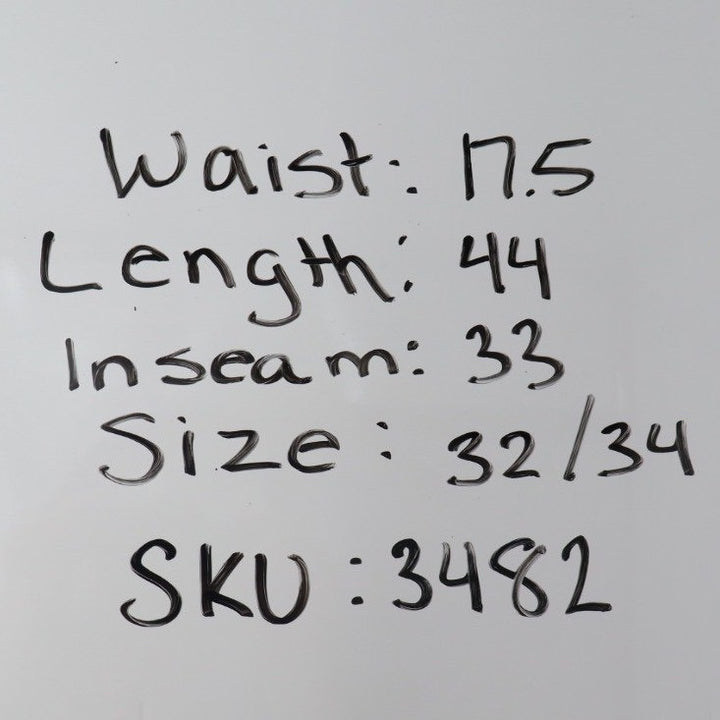 American Giant Roughneck Stretch Canvas Mens Black Jeans 32X 34