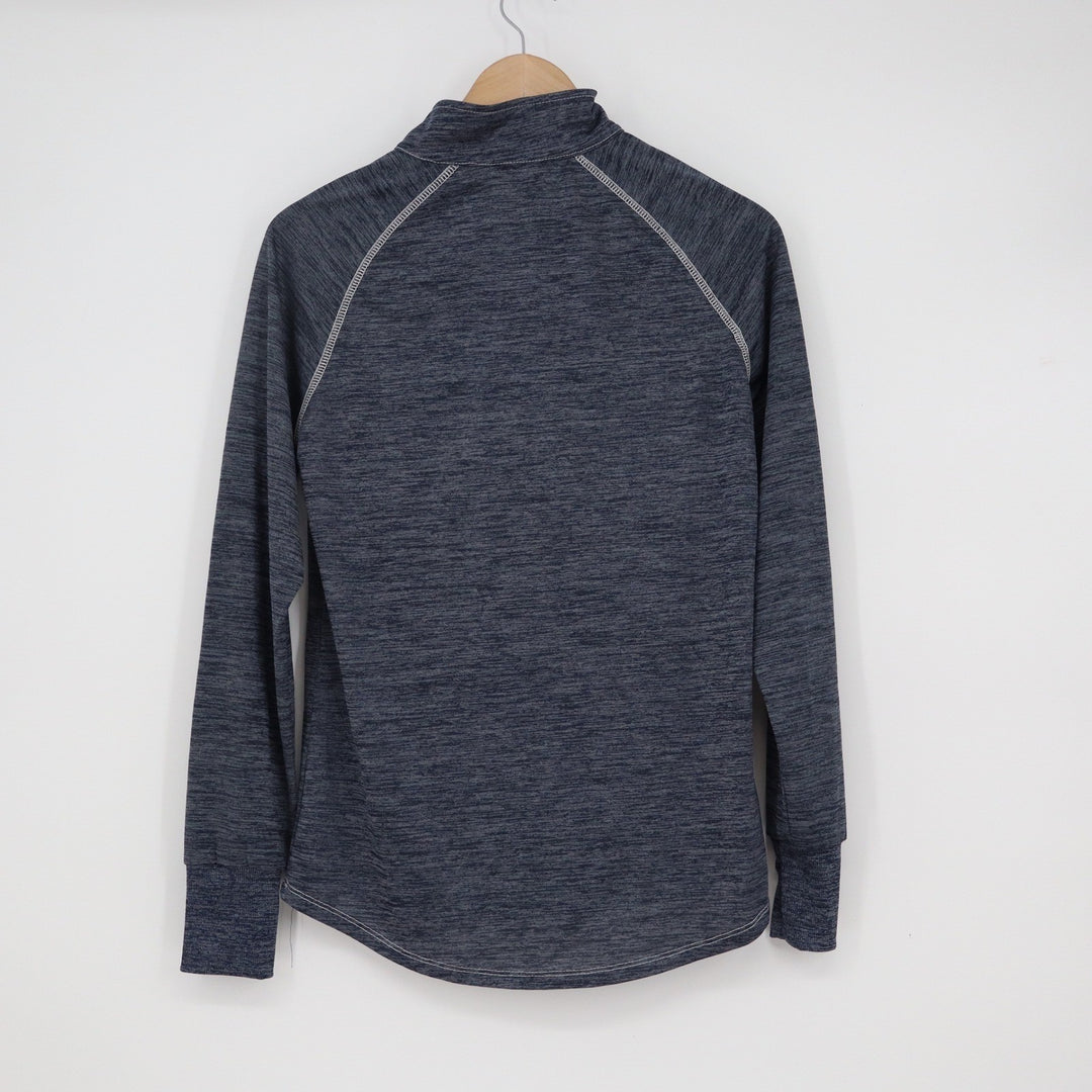 Colosseum Yale University Womens Navy Blue Space Dye 1/4 Zip Pullover Large