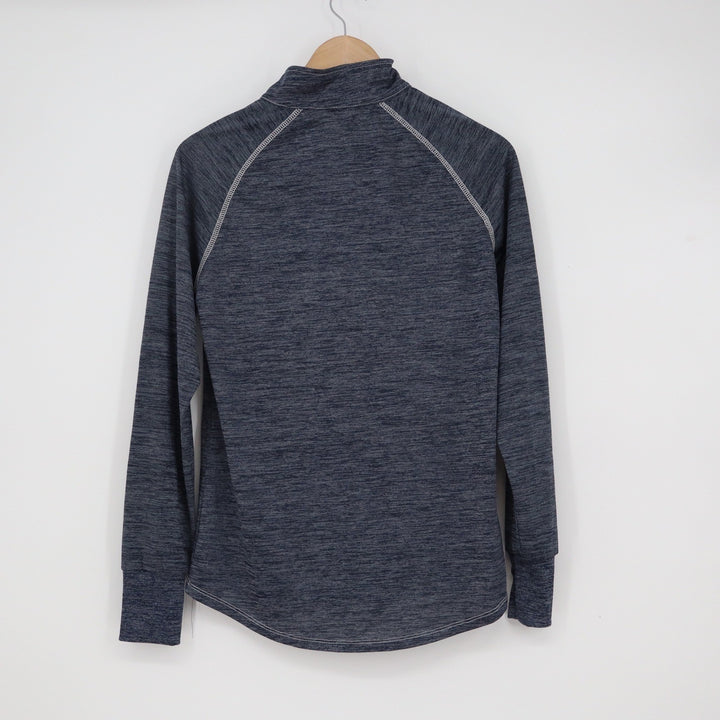 Colosseum Yale University Womens Navy Blue Space Dye 1/4 Zip Pullover Large
