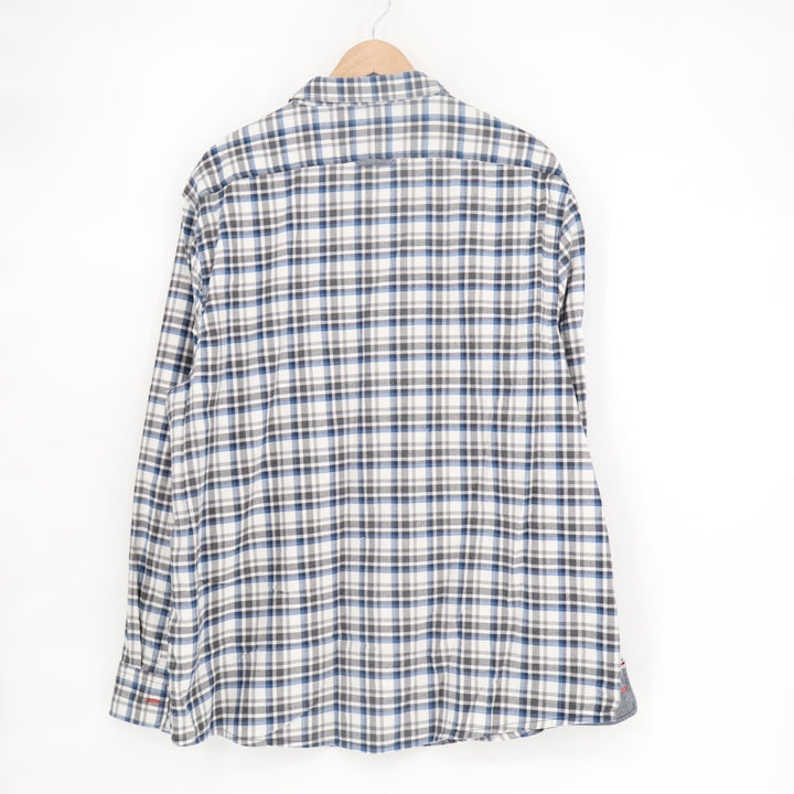 Flag & Anthem Flannel Shirt Mens 2XL Multi Plaid Cotton Long Sleeve Button Up