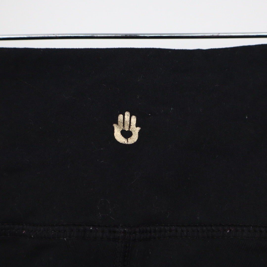 Spiritual Gangster Leggings Black Cropped Athletic Yoga Pants Size L