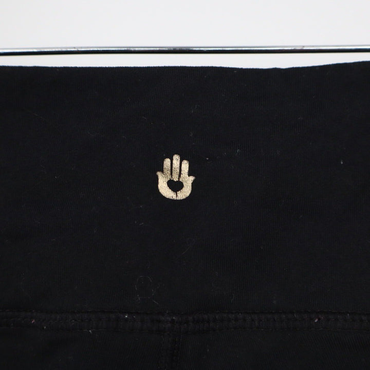 Spiritual Gangster Leggings Black Cropped Athletic Yoga Pants Size L