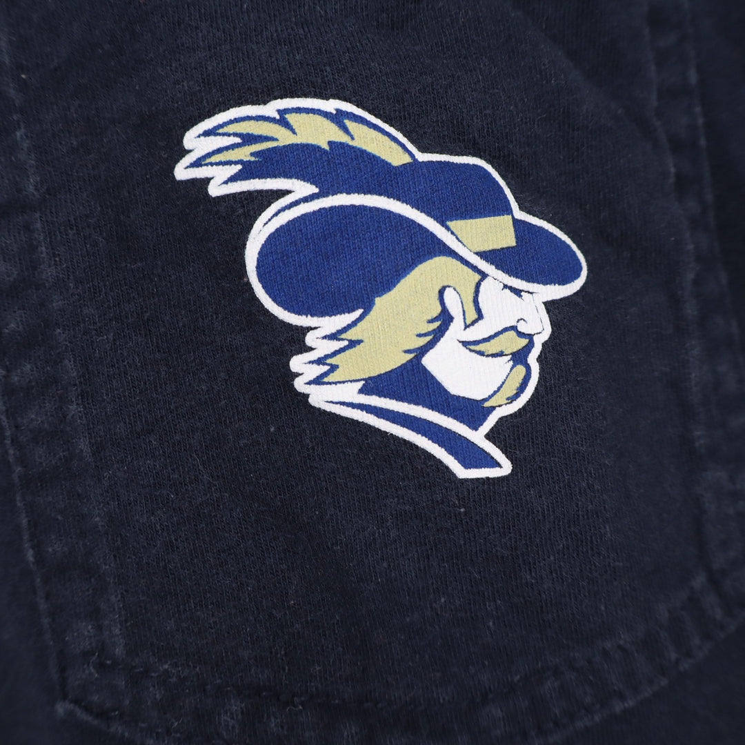 League 91 La Salle University Explorers Navy Blue Long Sleeve Pocket Tee 2XL