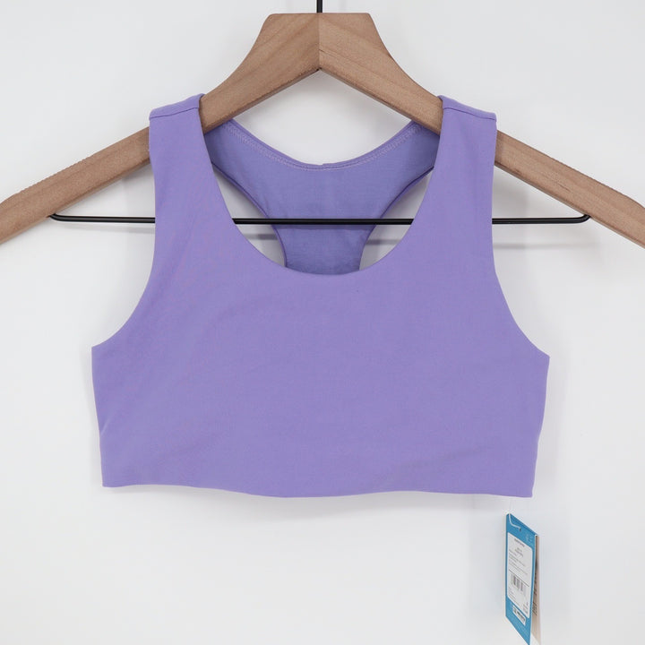 DSG Girls Momentum Sports Bra Frozen Purple Size M 10-12 NWT