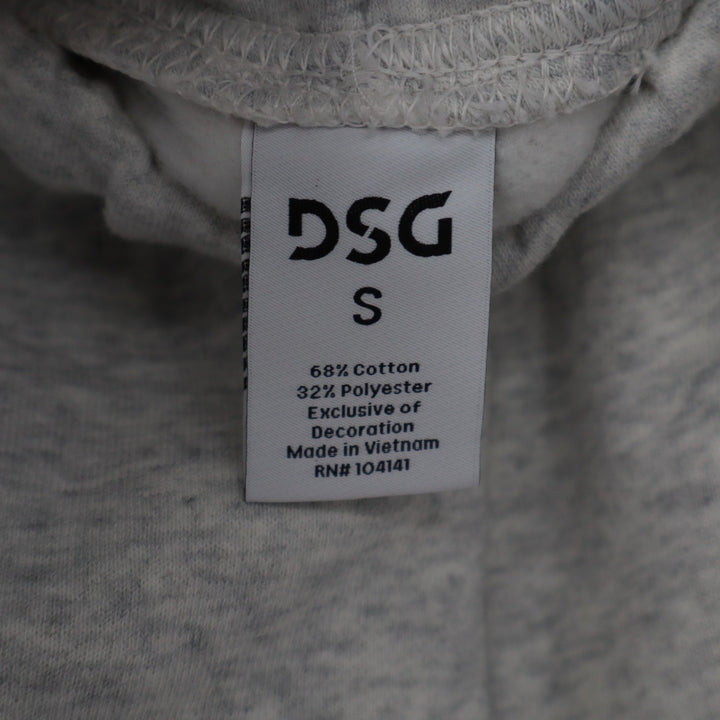 DSG Womens Classic Cotton Cinch Pant Light Heather Grey Fleece Joggers Small