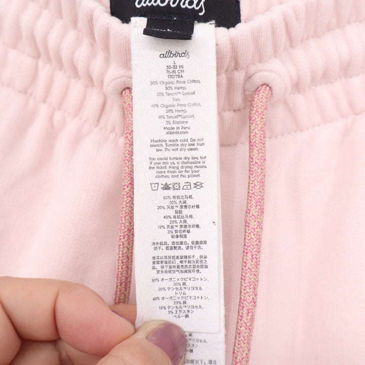 Allbirds R&R Jogger Pink Organic Pima Cotton Hemp Sweatpants Mens Large