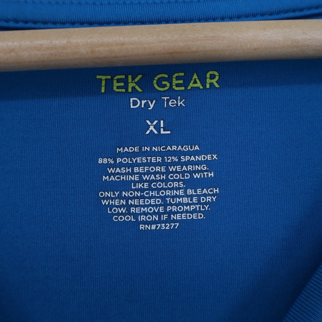 Tek Gear Dry Tek Women's XL Blue Long Sleeve Active Shirt Thumbholes