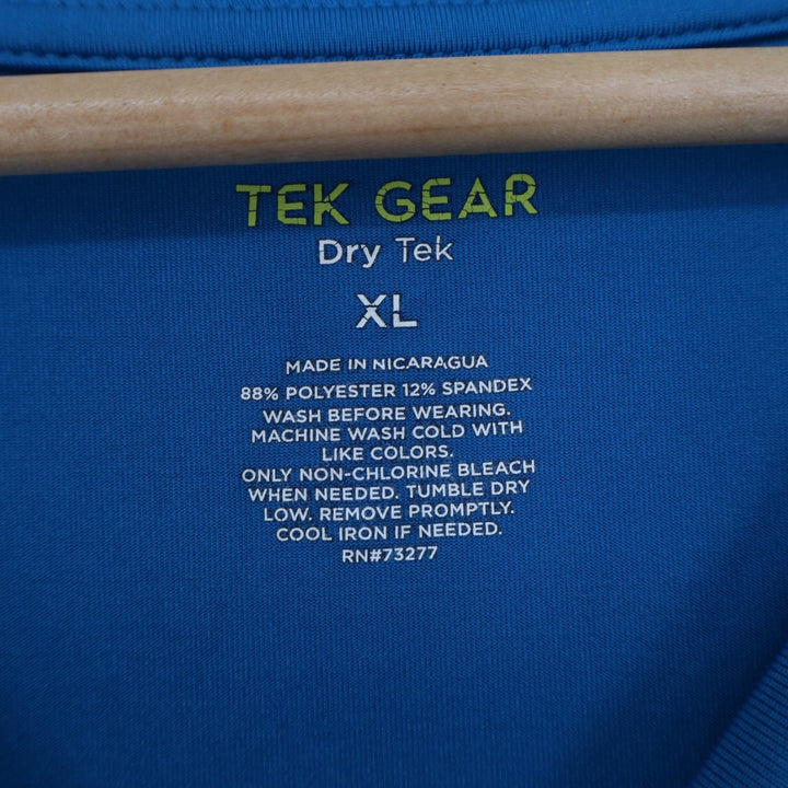 Tek Gear Dry Tek Women's XL Blue Long Sleeve Active Shirt Thumbholes