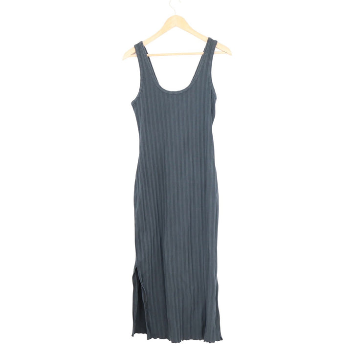OFFLINE by Aerie OG Original Ribbed Midi Dress Charcoal Grey Sleeveless Medium