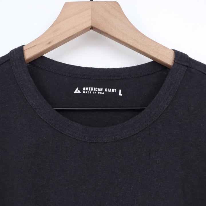 American Giant Hemp Jersey Crew Tee Size L Made in USA