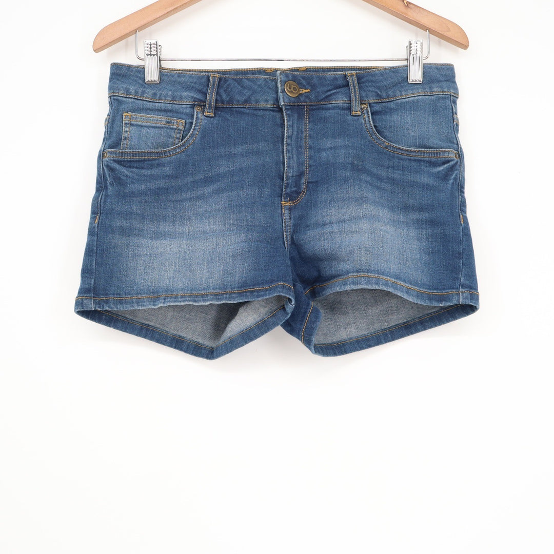 Nuon Womens Medium Wash Denim Shorts Blue Size 32 Stretch 5-Pocket Casual