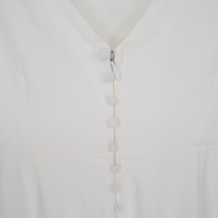 Lulus Feeling of Forever Maxi Dress Womens XL White Back Button Spaghetti Strap