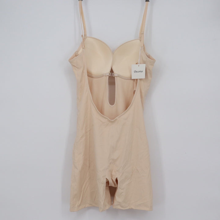 Decorus Women Backless Shaping Body Bodysuit Beige XL