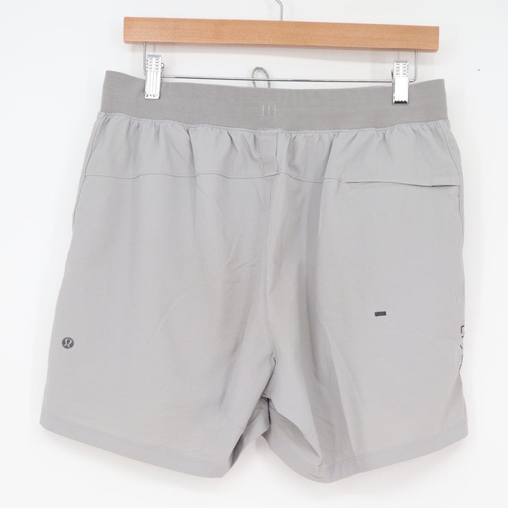 Lululemon Shorts Mens Large License to Train Grey Athletic Excellent