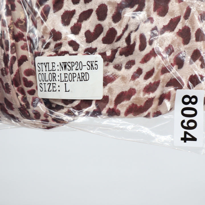 Naked Wardrobe The Statement Leopard Print Ruffle Mini Skirt Large