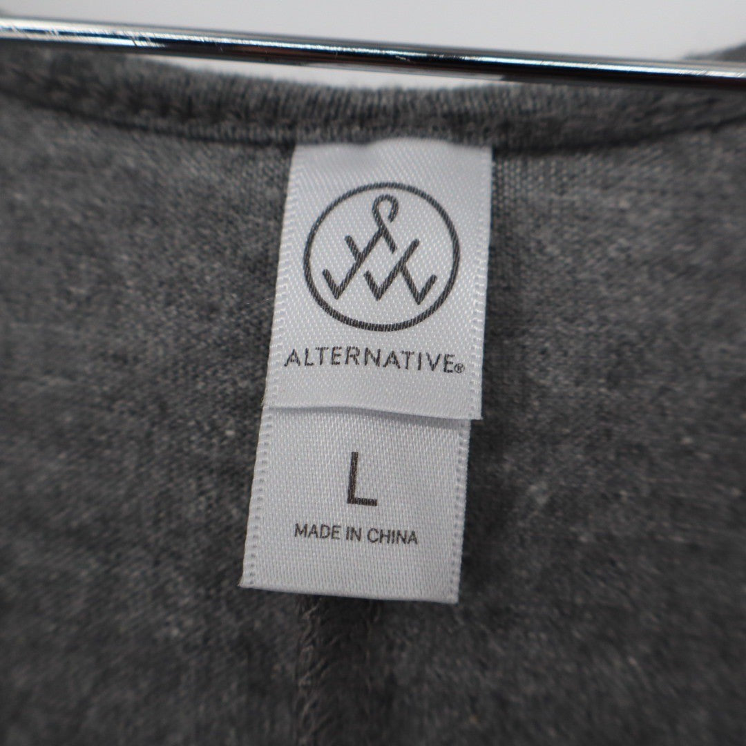Alternative Grey Jersey Tank Jumpsuit Lounge Athleisure Size L