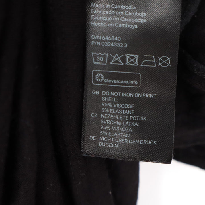 H&M Divided Who Run This World Graphic T-Shirt Black XS