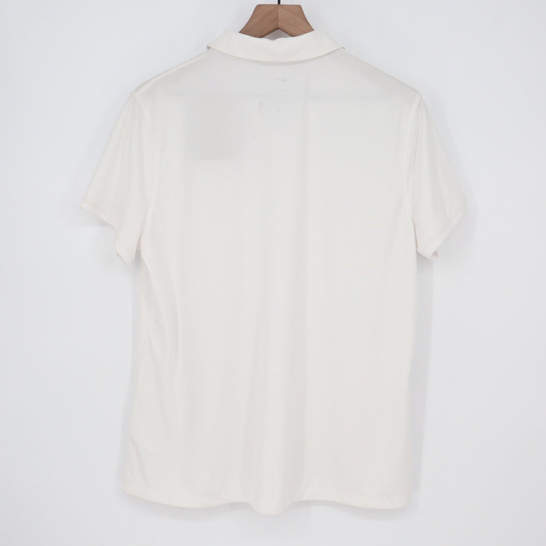 Nike Womens Dri-FIT Golf Polo Shirt White XL Short Sleeve Collared