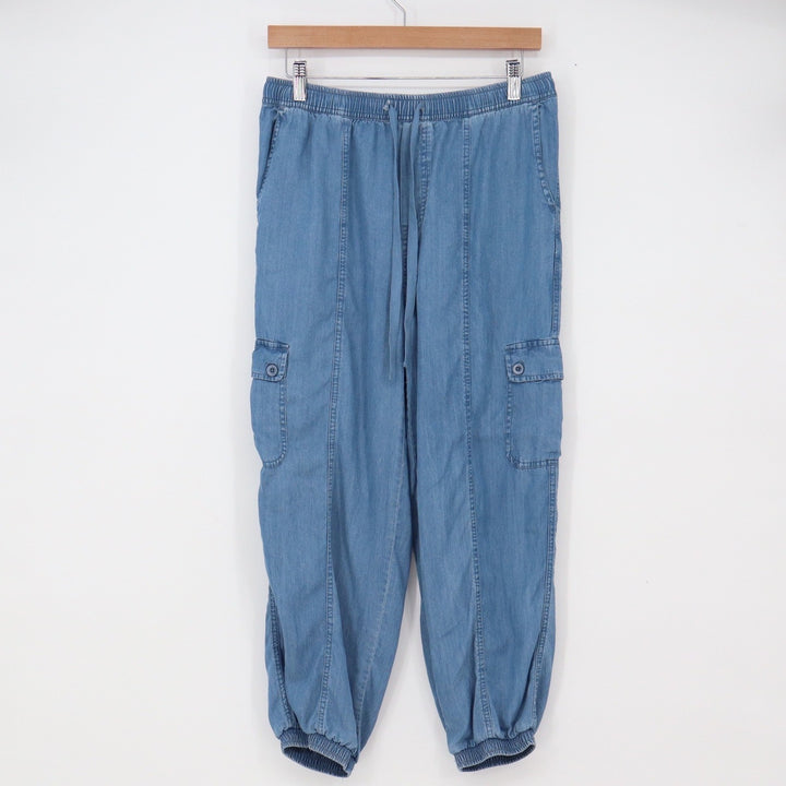 beachlunchlounge Joggers Women's S Blue Lyocell Cargo Elastic Excellent