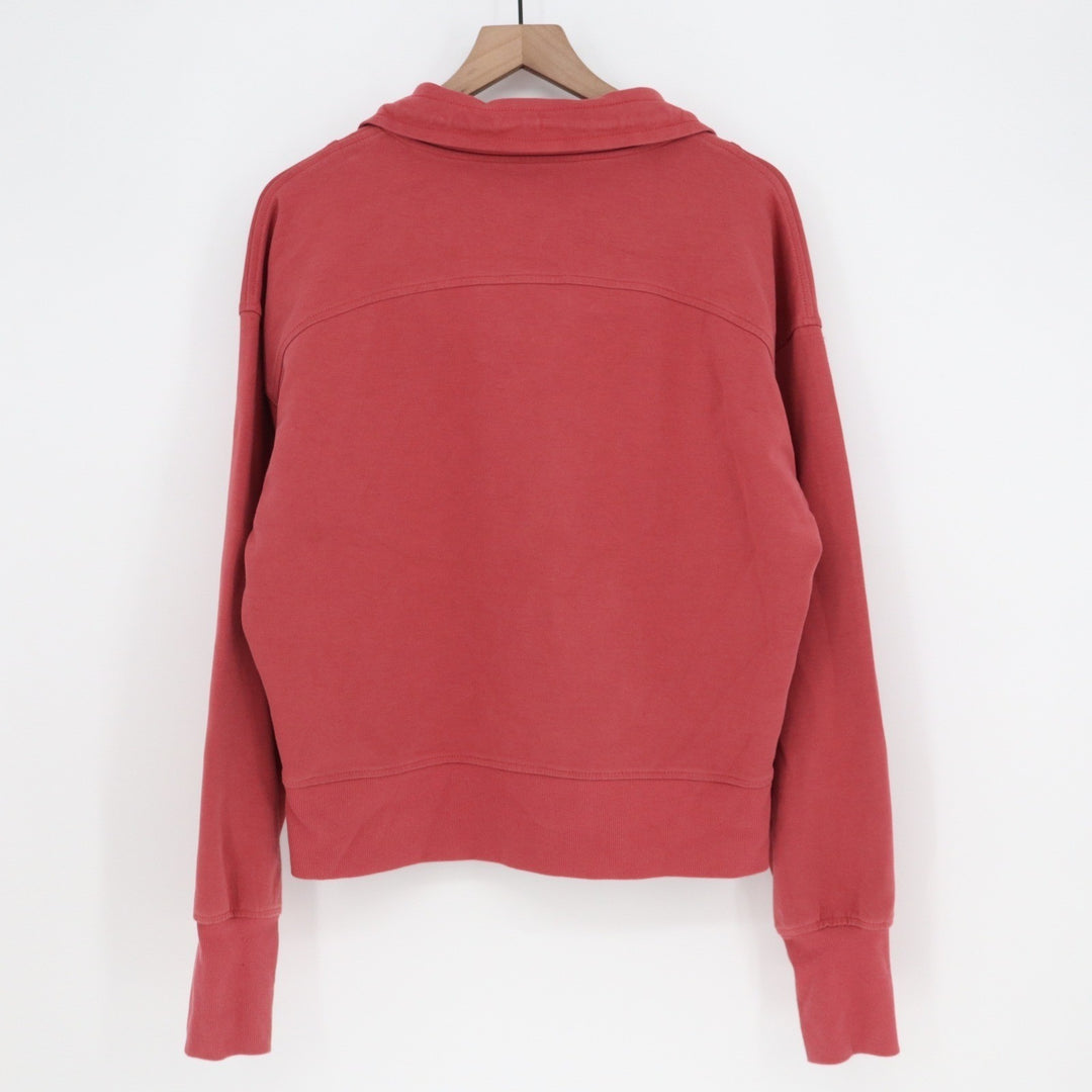 Old Navy Active Dynamic Fleece Red Quarter Zip Pullover Sweatshirt L Tall