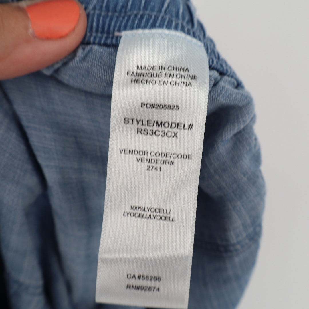 Splendid Blue Lyocell Drawstring Jogger Pants Womens Size Small