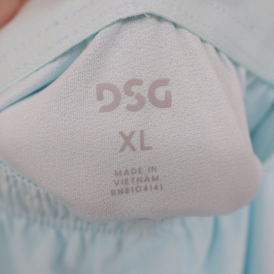DSG Mens 5" Stride Short Light Blue XL Moisture Wicking Running Shorts