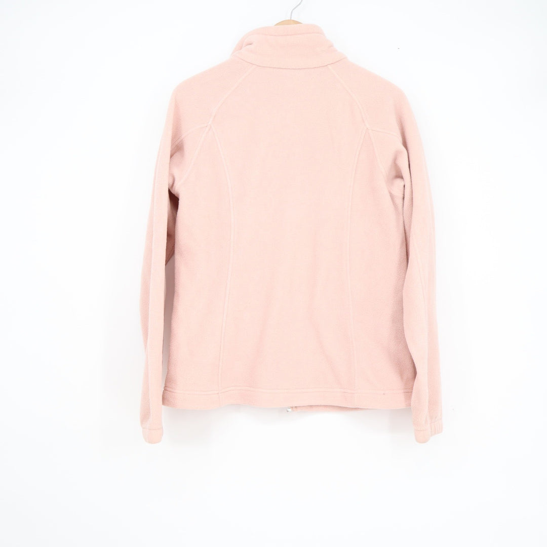 Columbia Benton Springs Fleece Jacket Womens Medium Peach Pink Full Zip