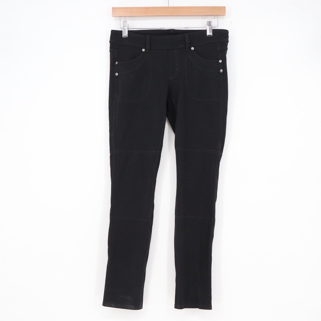 Athleta Metro Moto Leggings Black Petite SP Supplex Nylon Pants