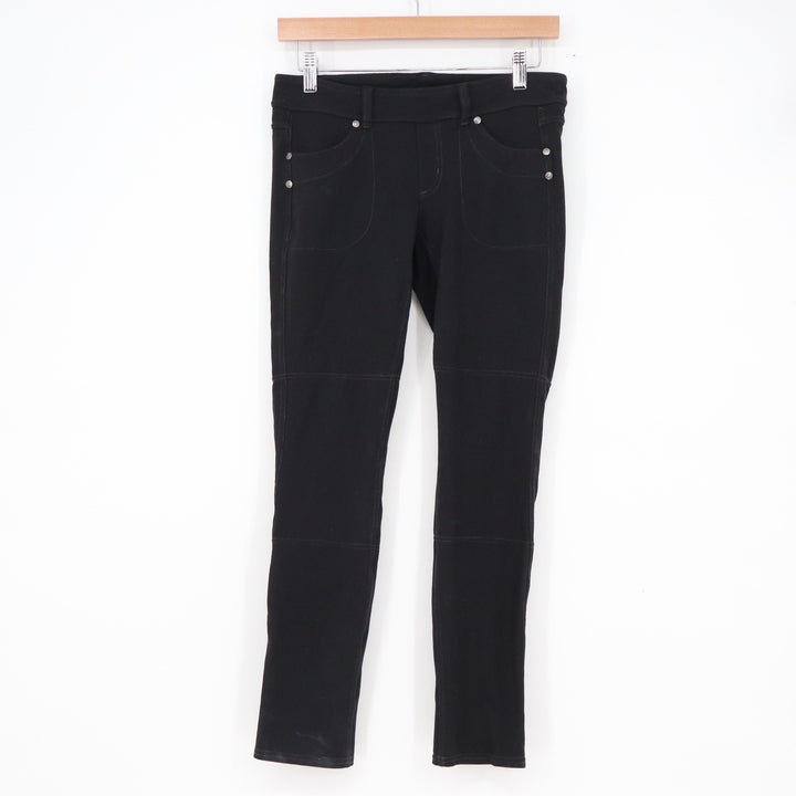 Athleta Metro Moto Leggings Black Petite SP Supplex Nylon Pants