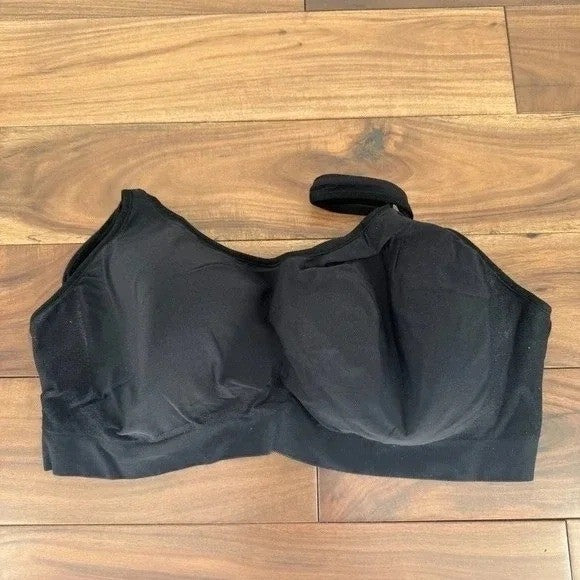 Truekind Daily Comfort Wirefree Shaper Bra Black Womens
