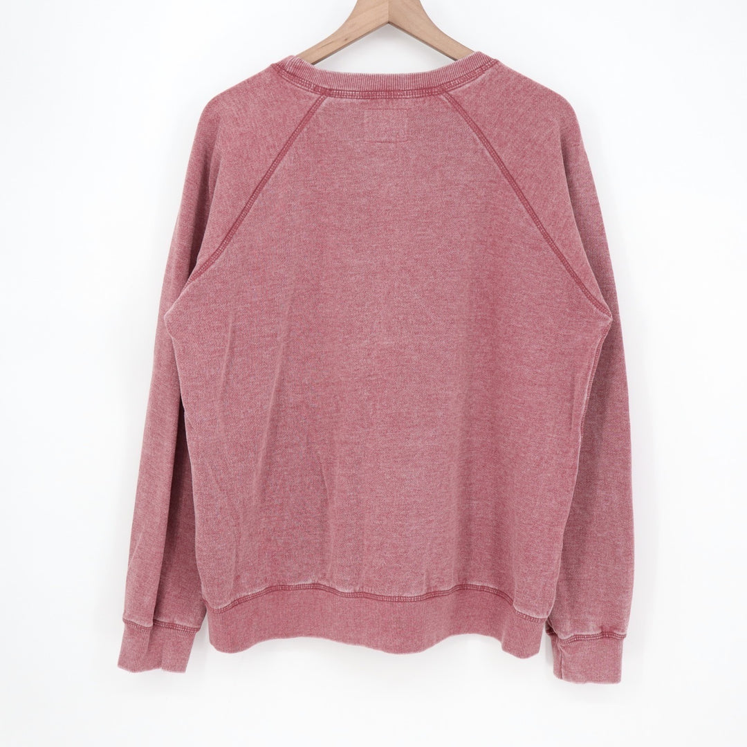 Blue84 Sweatshirt Womens XL Pink Cotton Bosten Fleece Crew Neck Raglan Sleeve
