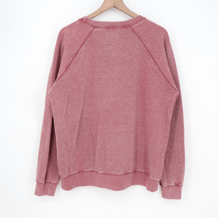 Blue84 Sweatshirt Womens XL Pink Cotton Bosten Fleece Crew Neck Raglan Sleeve