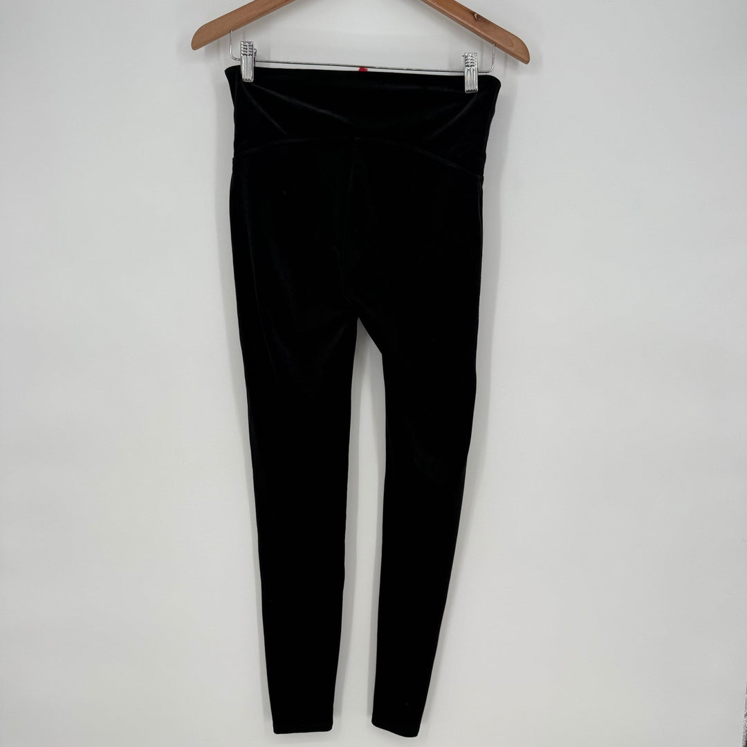 SPANX Velvet Leggings High Waisted Lounge Pants Black Size L
