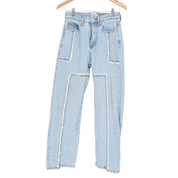 Princess Polly Carpenter Jeans Womens 2 Blue Denim Cotton Pockets Straight Leg