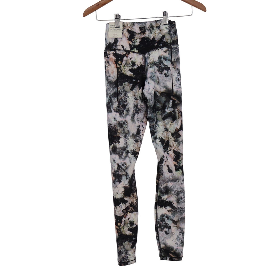 Calia Inspire High Rise 7/8 Leggings XS Abstract Floral Black White