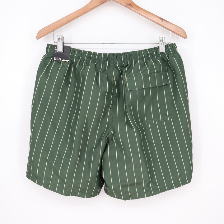 DSG Mens 6" Rec Short Pinstripe Muted Olive Green Water Repellent Small