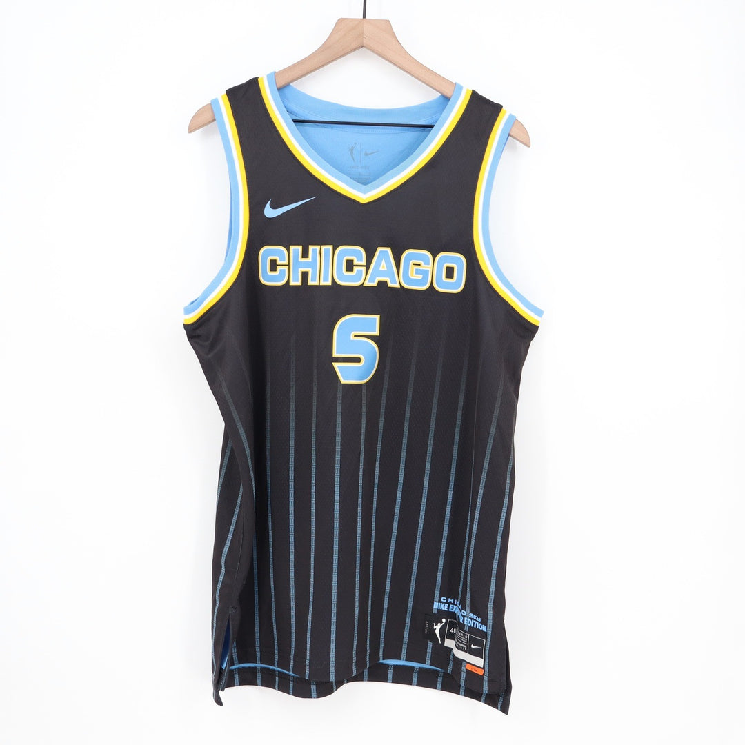 Nike Chicago Sky Angel Reese 5 Explorer Edition WNBA Jersey Black L