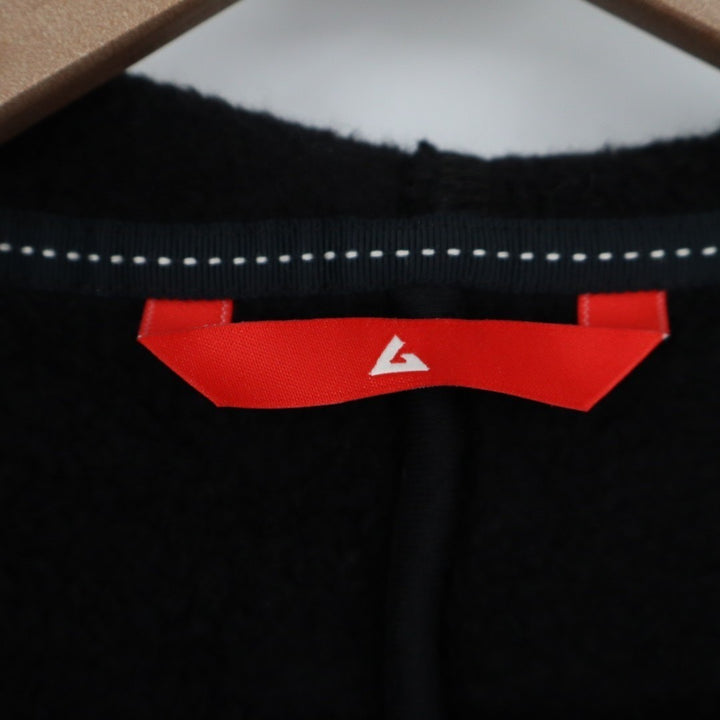 American Giant Fleece Long Coat Women XS/S Black Cotton Waist Belt Pocket Hooded