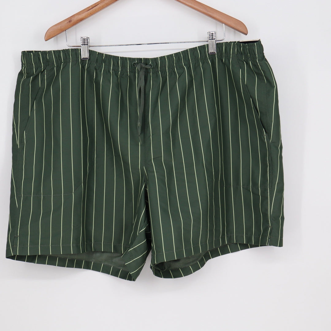 DSG Mens 6" Rec Short XXL Pinstripe Muted Olive Water Repellent NEW