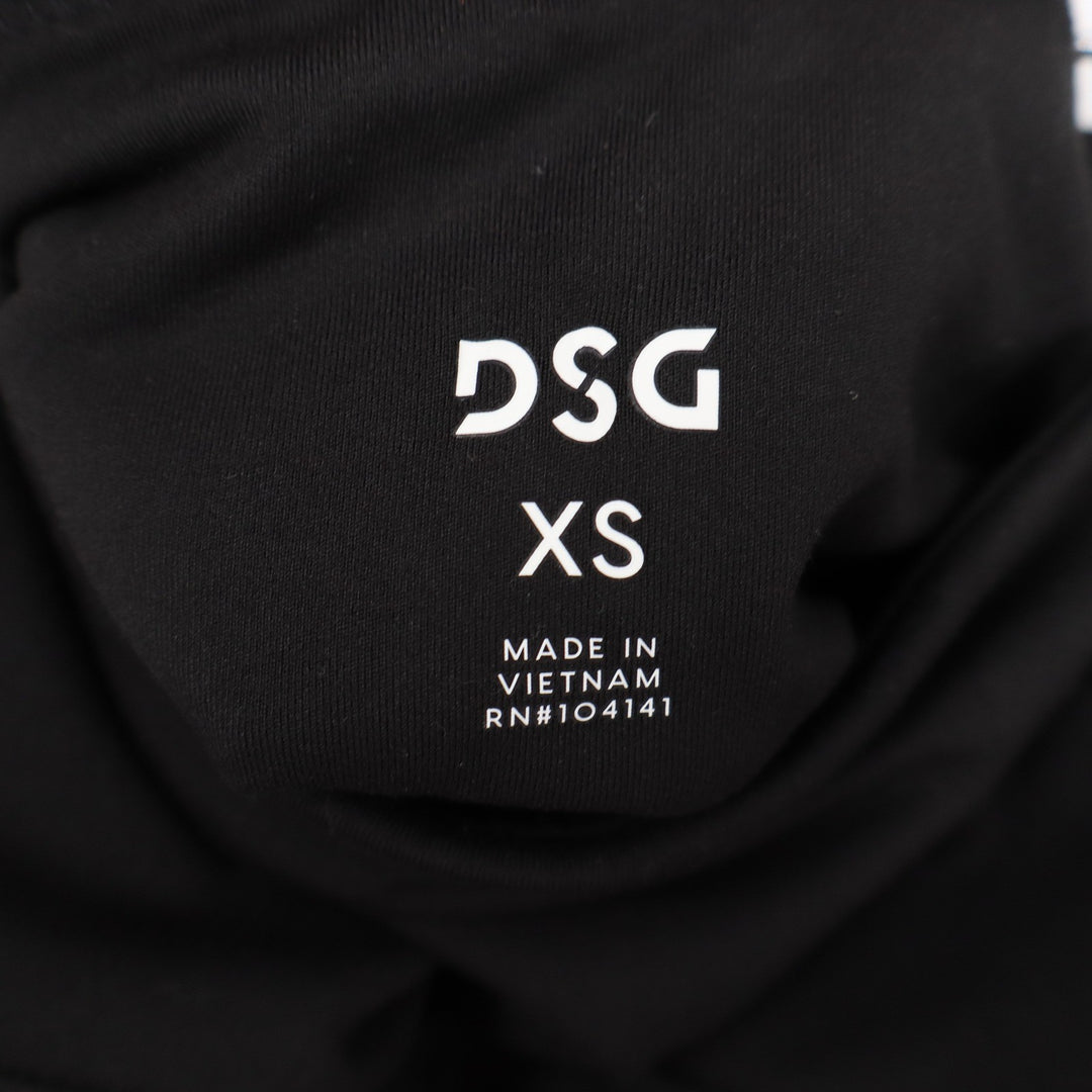 DSG Womens Momentum Crop Leggings Pure Black High Rise XS New